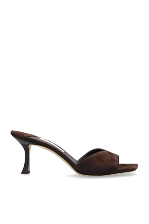 シューズ・サンダルその他 JIMMY CHOO Woman High heel shoes Beige BING65PAT BISCUIT Bing 65 patent leather mules JIMMY CHOO Woman Sz. 36 IT